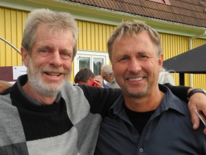 Vinnarna av lagtävlingen Yngre oldboys, Ronny Rylander och Christer Carlsson